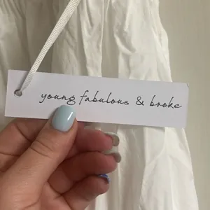 ✨YOUNG FABULOUS & BROKE White Mara Poplin Sz Medium Dress✨ thumbnail 6