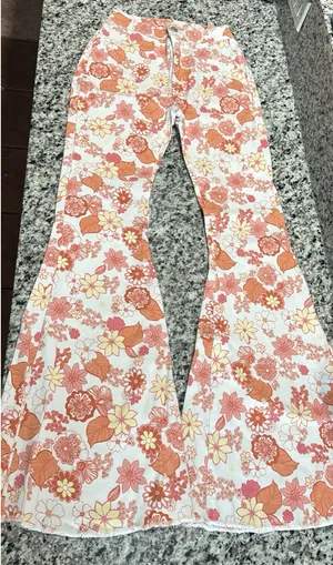 Altar'd State Floral Bell Bottoms thumbnail 1