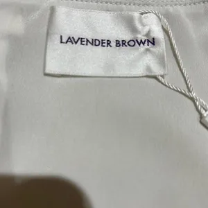 Source Unknown Lavender Brown tan faux leather corset top thumbnail 6