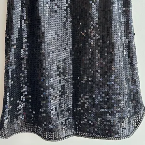 Miss Me Beaded Neck Sequin Mini Y2K Cocktail Dress, Black/Silver, Size Medium thumbnail 11