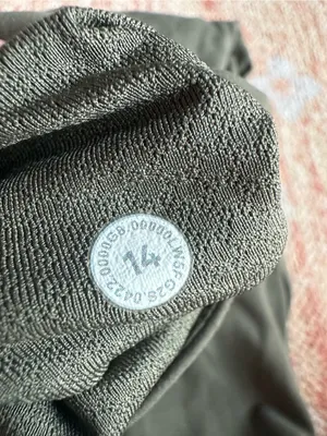 Lululemon super high rise flare groove pant army green sage W5F2GS size 14 thumbnail 3