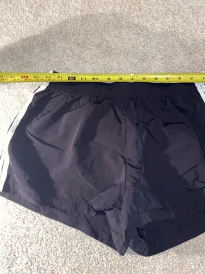 SheIn Black White 3 Striped Athletic Shorts thumbnail 4