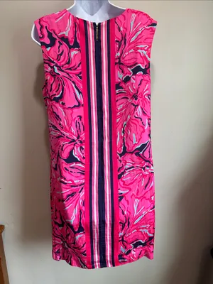 Lilly Pulitzer Pink Floral Print Midi Dress thumbnail 3