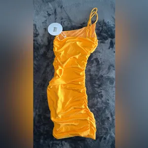 Princess Polly Reece Mini Dress in Orange Size 2 New with tag thumbnail 11