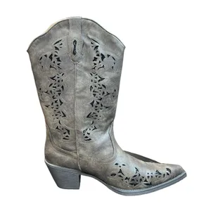 Roper Women's Alisa Metallic Inlay Boot - Pointed Toe -‎ 09-021-1556-1020 BR thumbnail 4