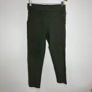 Betabrand journey DPYP dress pant yoga pant olive green‎ women's medium petite thumbnail 3