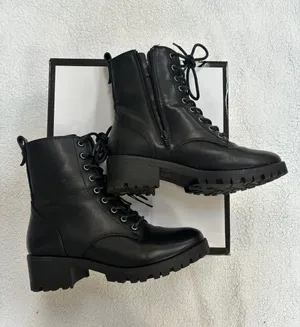 Combat Boots Black Size 6.5 thumbnail 2