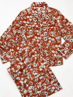 La Ligne X Target Pajamas Set Floral Button Down Top Longsleeve & Bottom XSmall thumbnail 2