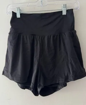 Halara Black Athletic Shorts Double Layer 2 in 1 thumbnail 1