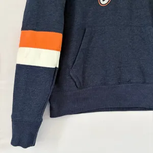 47‎ Brand Detroit Tigers MLB Hoodie Navy Blue Orange Stripe Fleece Sweatshirt S thumbnail 10