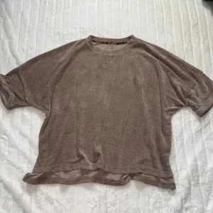 Umgee Womens Brown Textured Knit Dolman Sleeve Oversized Top‎ Size L thumbnail 3