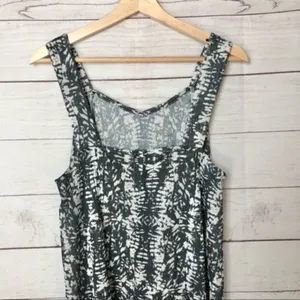 Zara Black & White Printed Trapeze‎ Sleeveless Maxi Dress S thumbnail 7