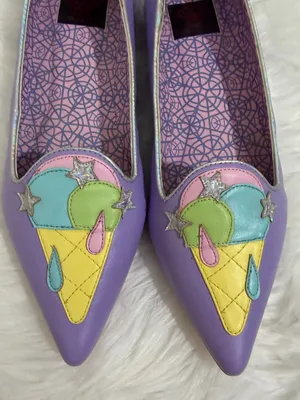 Strange Cvlt Dagger Ice Cream Flats Kawaii Pastel Punk Gothic thumbnail 2