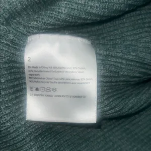 Lululemon Merino Wool-Blend Ribbed Crewneck Sweater Heathered Tidewater Teal Sz2 thumbnail 4