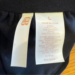 GB Bikini Swimsuit Top Dillards Black Women's Size Large NEW‎ w/tags thumbnail 3