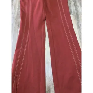 NEW Anthropologie Essential Trouser Pant Red White thumbnail 4
