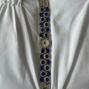 Silver And Blue Suzanna Somers Rhinestone‎ Watch thumbnail 4