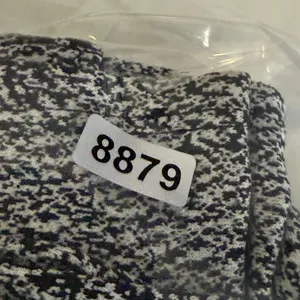 Lululemon Vinyasa Scarf Black White Static Print Snap‎ Convertible Infinity Wrap thumbnail 7