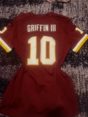 Griffin III NFL Redskins Jersey Nike 10 Players On Field Fanatics Women’s M thumbnail 2