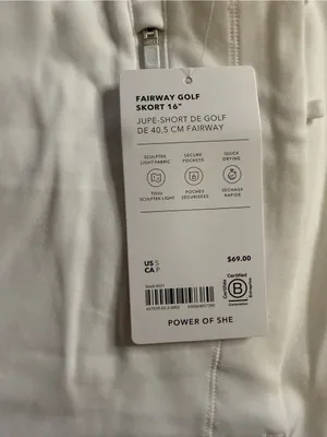 NWT ATHLETA fairway golf skort 16” size small thumbnail 8