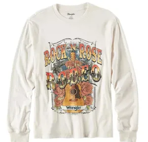 Nwt Wrangler Women'S Rock-N-Rose Rodeo Tee Large thumbnail 2
