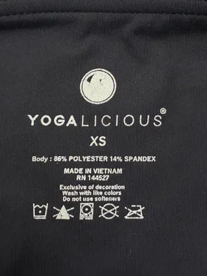 Yogalicious Black High Waisted Athletic Leggings Size XS thumbnail 3