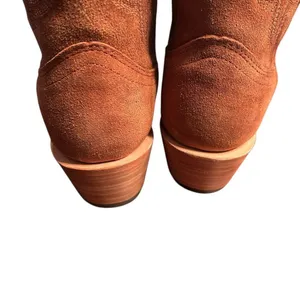 Corral Tan Suede Square Toe Leather Boots(Size 7.5) thumbnail 6