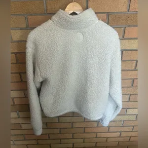 Sweaty Betty Canyon Fleece Zip Up Lily White Full Zip Sherpa US Size 6 thumbnail 5