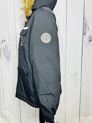Leduntino Windbreaker Jacket Sz S Fur Hoodie Full Zip Black Sherpa Lined thumbnail 8