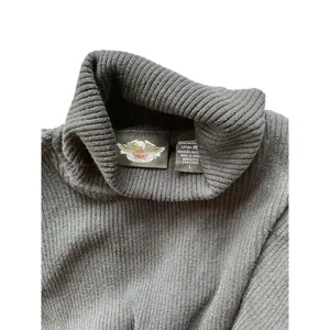 Women's Harley Davidson Gray Turtleneck Sweater Size L thumbnail 5