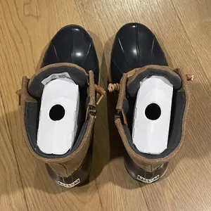 🍁 NEW Sperry Navy & Brown Water Resistant Leather Saltwater Duck Boot Size 10 thumbnail 6