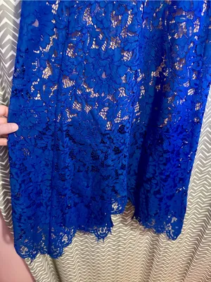 NWT Lulus | One Wish Royal Blue Lace Midi Dress, Large thumbnail 6