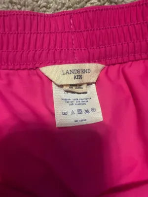 Lands' End kids size 16 girls pink shorts thumbnail 3