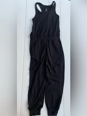 Sweaty Betty Jumpsuit Black Yoga One Piece, Size M, EUC thumbnail 5