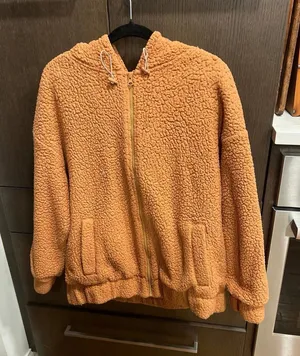 Aerie oversized fleece jacket woman’s size medium‎ thumbnail 1
