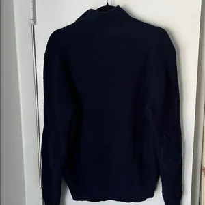 J. Crew Dark Blue Wool Sweater thumbnail 5