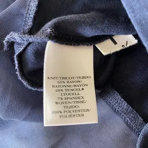 Ann Taylor Blouse With Sheer Accents‎ Navy thumbnail 6