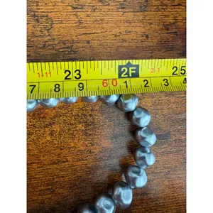 Chico's Gray 10mm Faux Pearl Beaded Necklace thumbnail 5