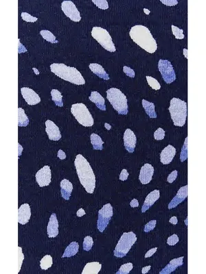 NWT Torrid Womens Plus Size 3X Super Soft Blue Ditsy Dot Drawstring Midi Dress thumbnail 7