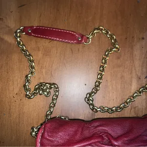 Retro Juicy Couture Dark Red Patent Leather Juicy Couture Long Chain Purse NWT thumbnail 7