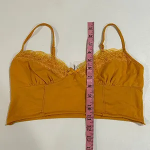 Princess Polly Mustard Lace Trim Bralette Top Size 6 US / AU 10 thumbnail 6