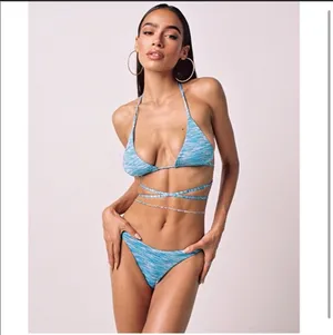 Tiger Mist Bikini Set With Beaded Chain thumbnail 5