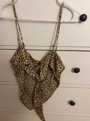 Princess Polly Cheetah Scarf Print Top thumbnail 3