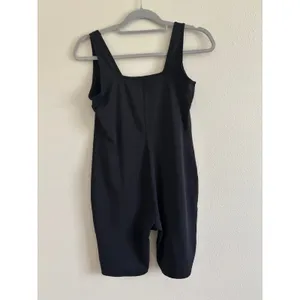 Ingrid & Isabel Maternity Romper Black Square Neck Active Lounge Small S thumbnail 2