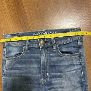 American Eagle Next Level Stretch Hi-Rise Jegging Jeans Size 8 Short Distressed thumbnail 10