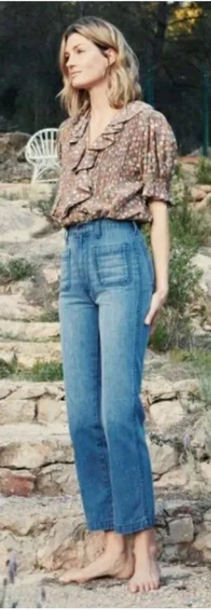 💕DOEN💕 Maritime Jean ~ Menton Wash 32 NWT thumbnail 1