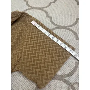 Nike Textured Terry Mock Neck Short Sleeve Top Chevron Swoosh XL thumbnail 8