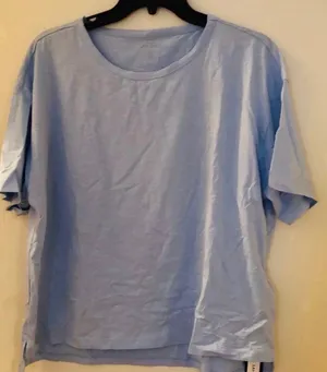 ZAN.STYLE Women’s tshirt blouse size large blue thumbnail 1