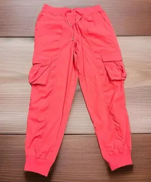 Lululemon Dance Studio Pants Relaxed Fit Mid Rise Cargo Jogger Glaze Pink Size M thumbnail 1