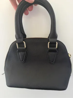 Steve Madden Black Mini Dome Satchel with Gold Hardware thumbnail 3